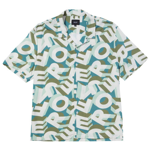 Huf Ανδρικό πουκάμισο Abecederian S/S Resort Shirt